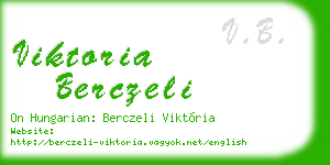 viktoria berczeli business card